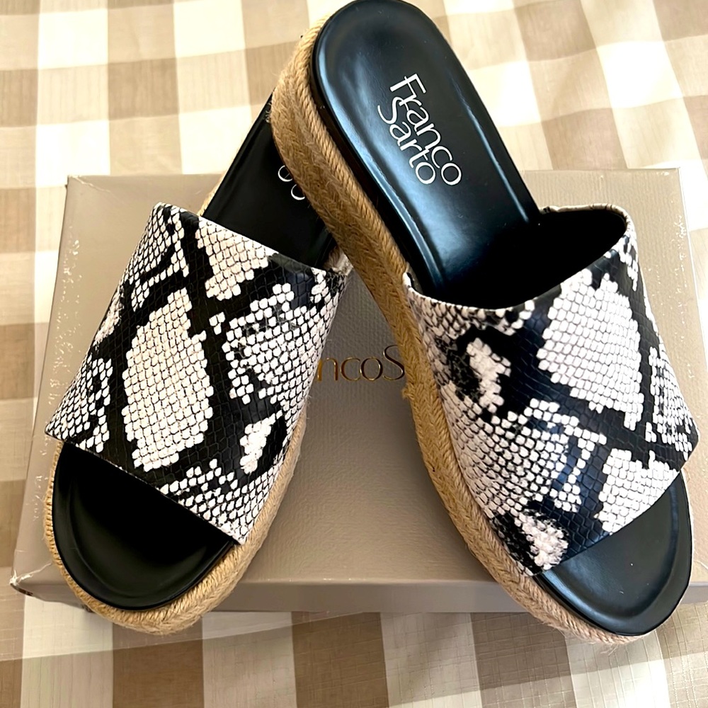Franco Sarto/ Off White Wedges Sandals/ Women’s Tola Espadrille